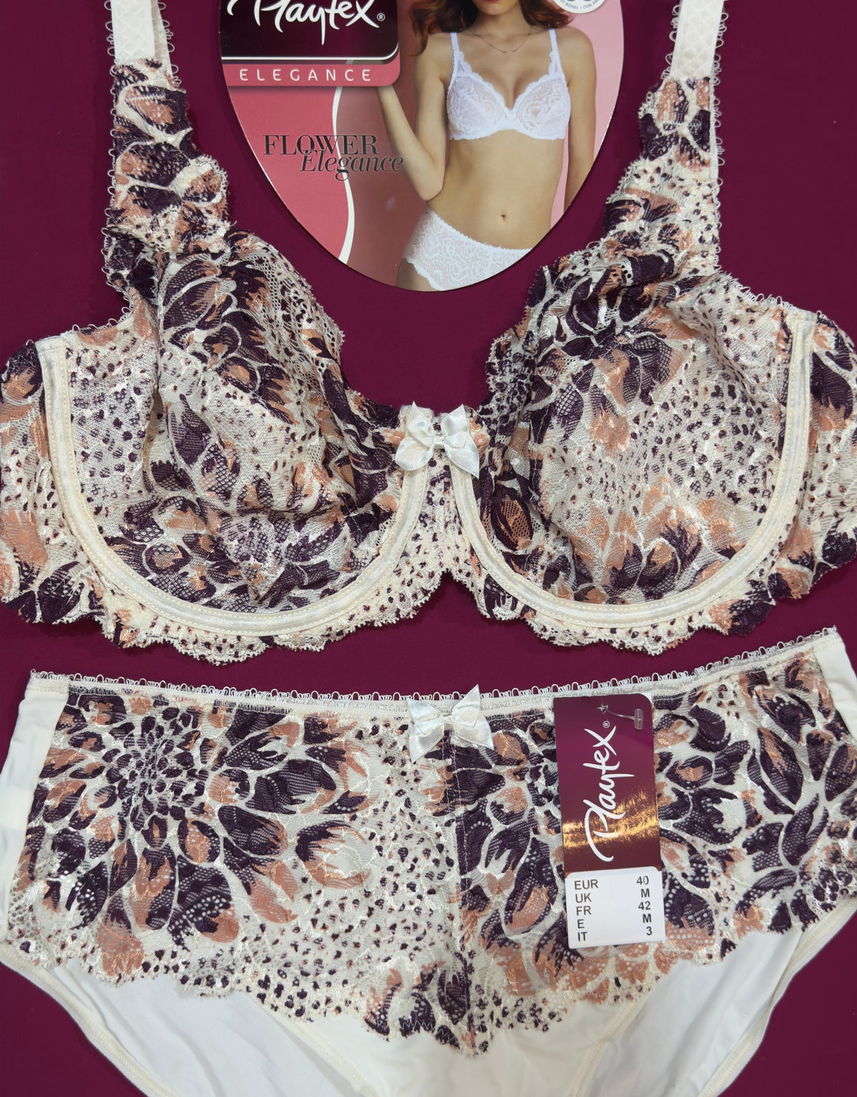 🇫🇷Ensemble playtex flower élégance 😍