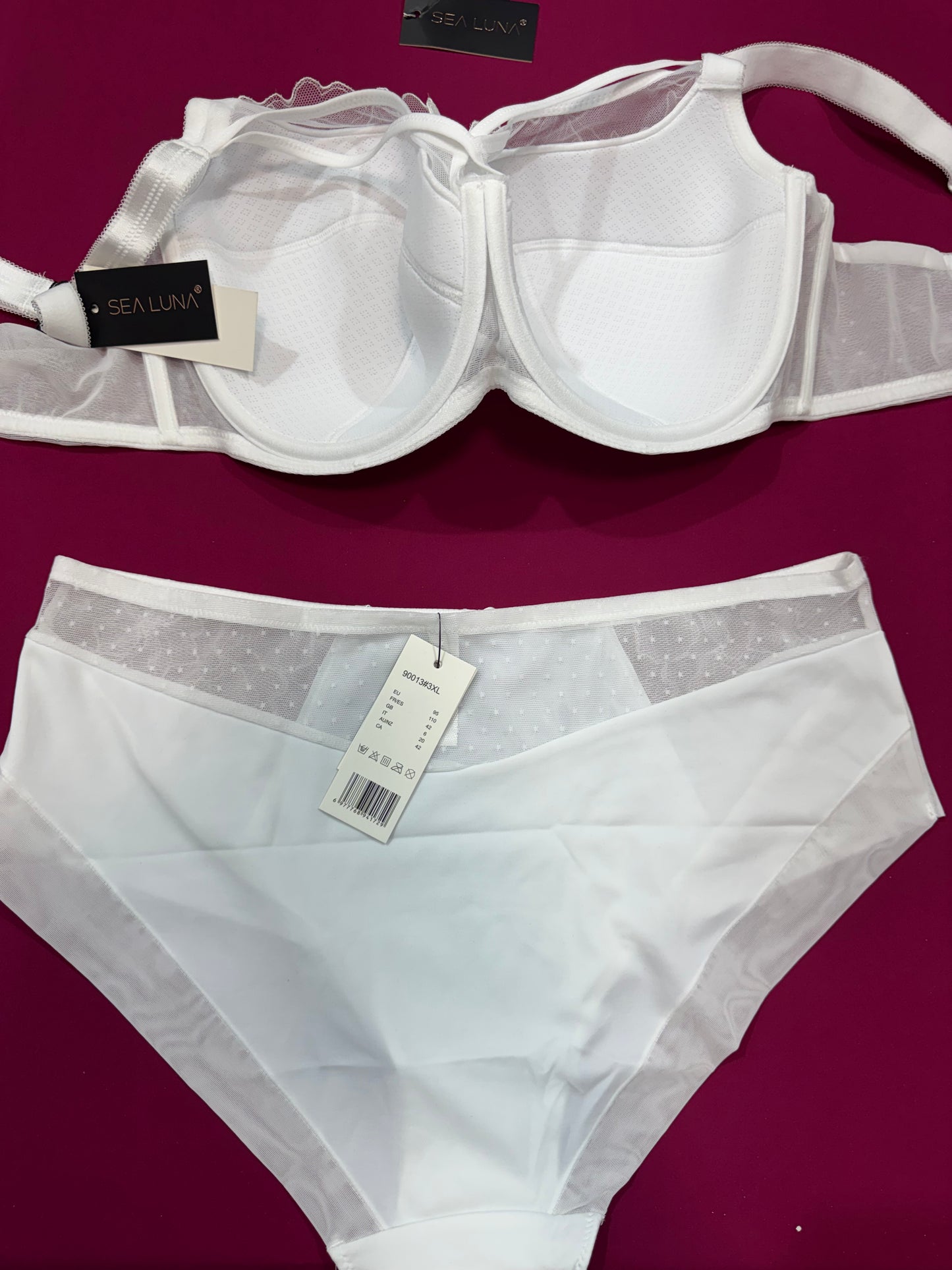 Ensemble sea Luna blanc éponge léger