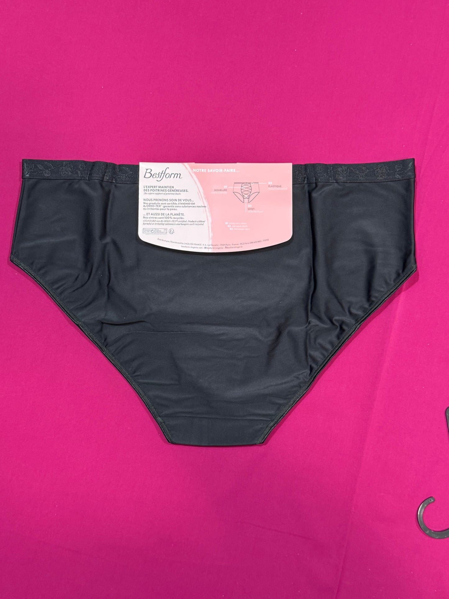 Culotte ventre plat noir Just micro Bestform