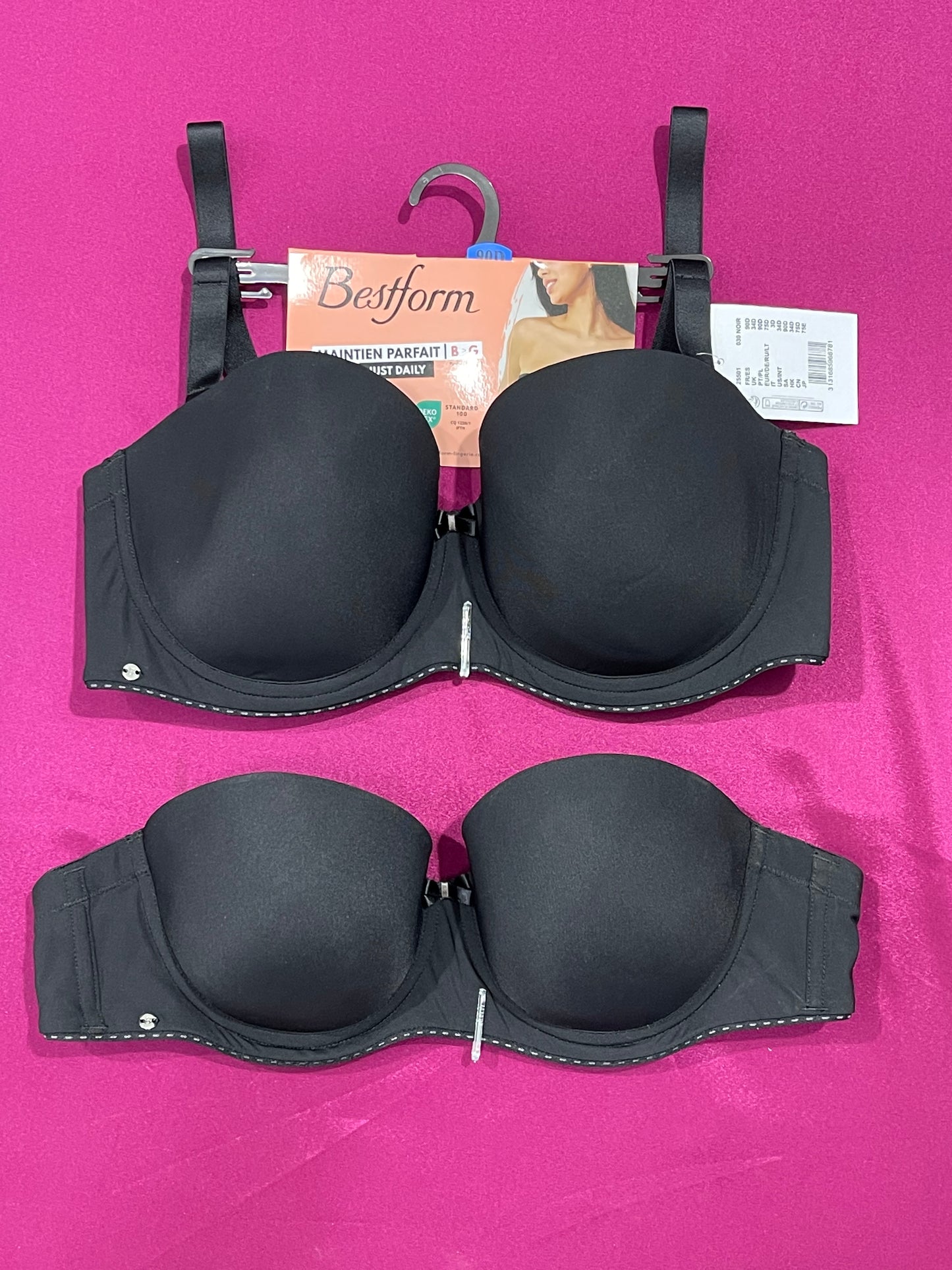 Soutien-gorge bustier brettelle détachable