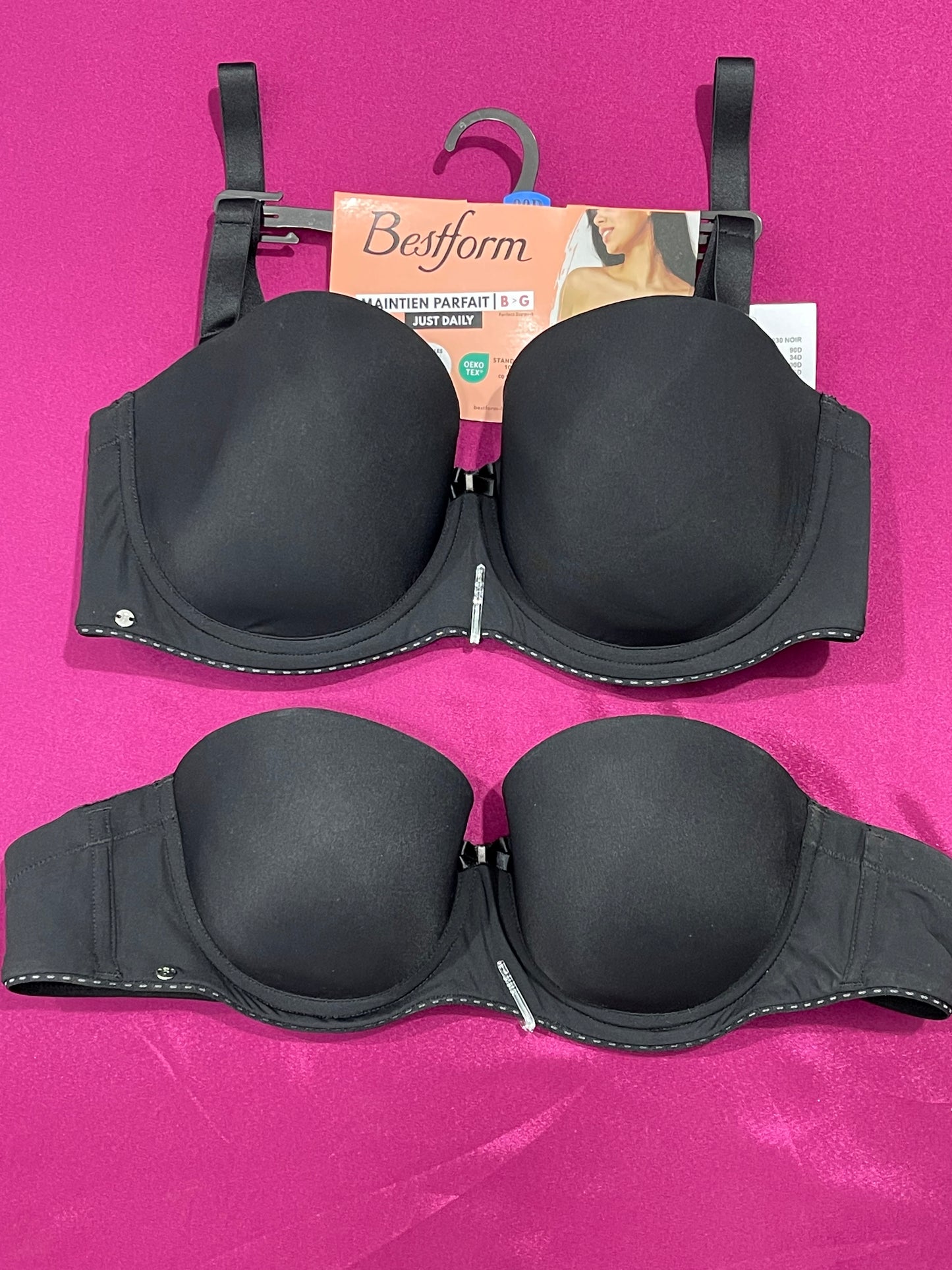 Soutien-gorge bustier brettelle détachable