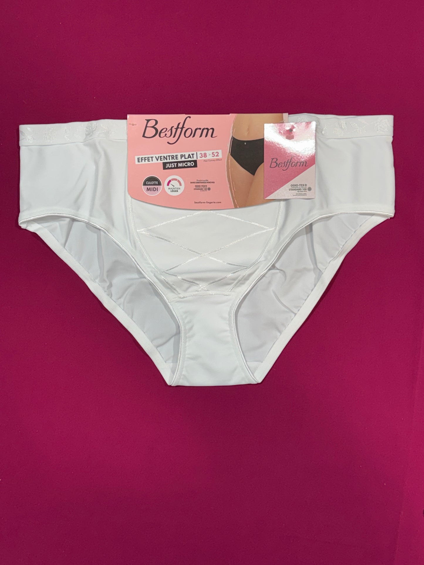 Culotte ventre plat blanc Just micro Bestform