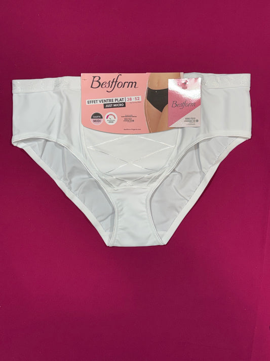 Culotte ventre plat blanc Just micro Bestform
