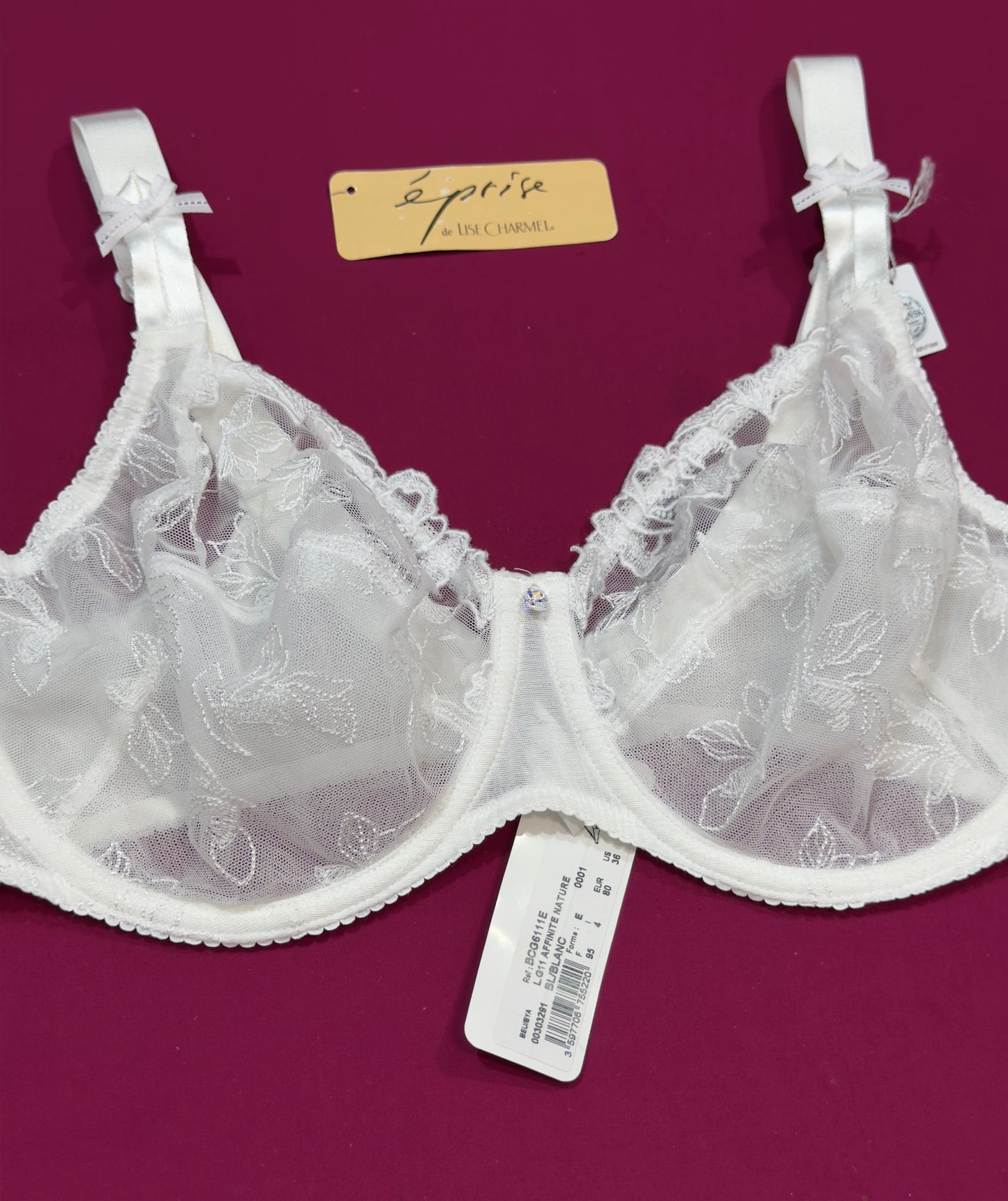 🇫🇷Lise charmel éprise blanc Nature 🤍