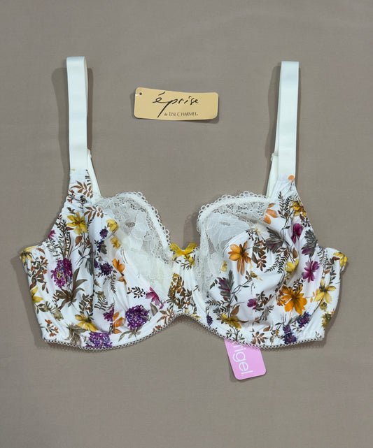 Antigel lise charmel blanc à fleurs