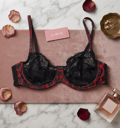 🇹🇷SUWEN rouge noir léopard 🖤❤️