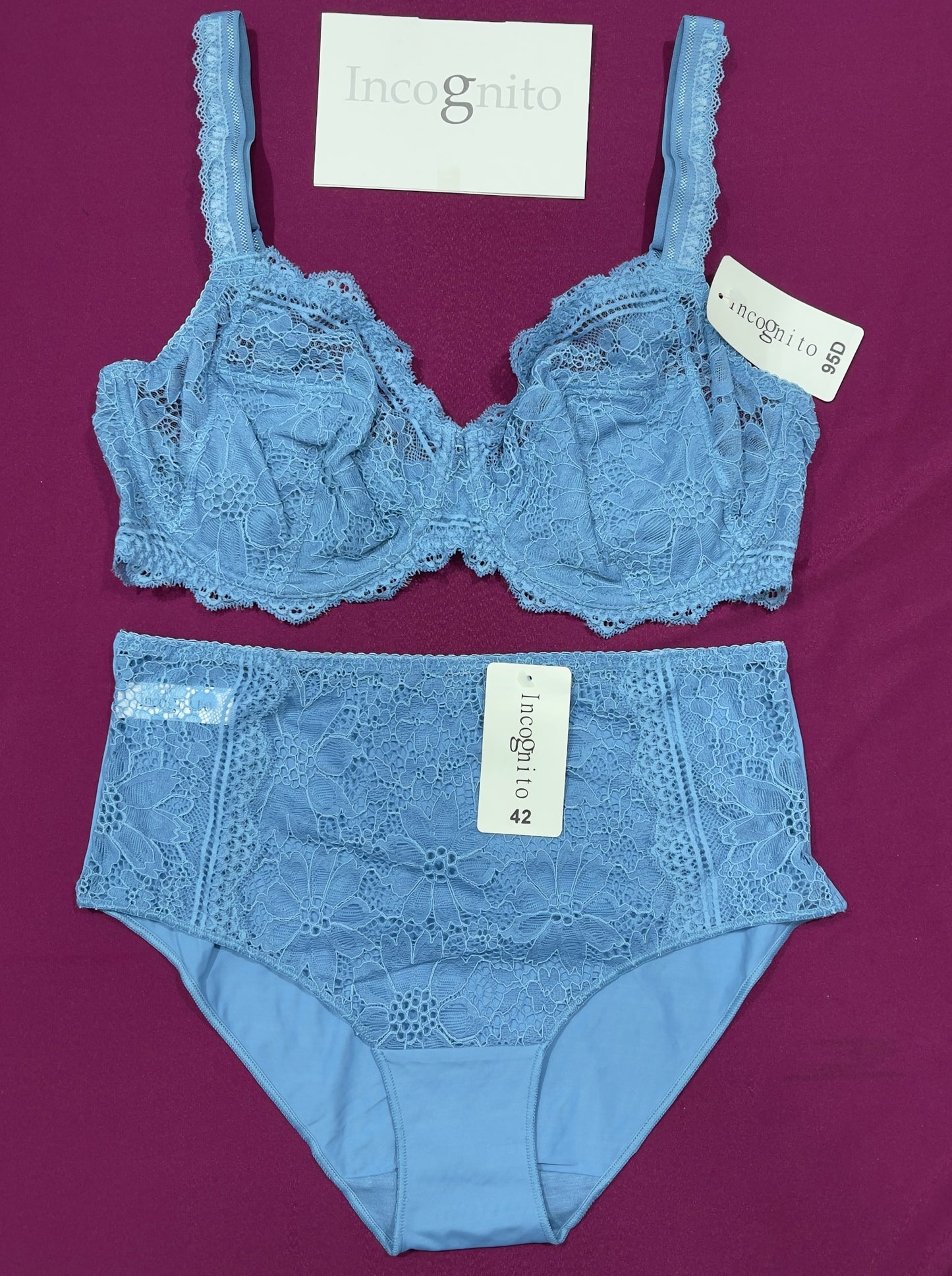 Ensemble Incognito bleu ciel