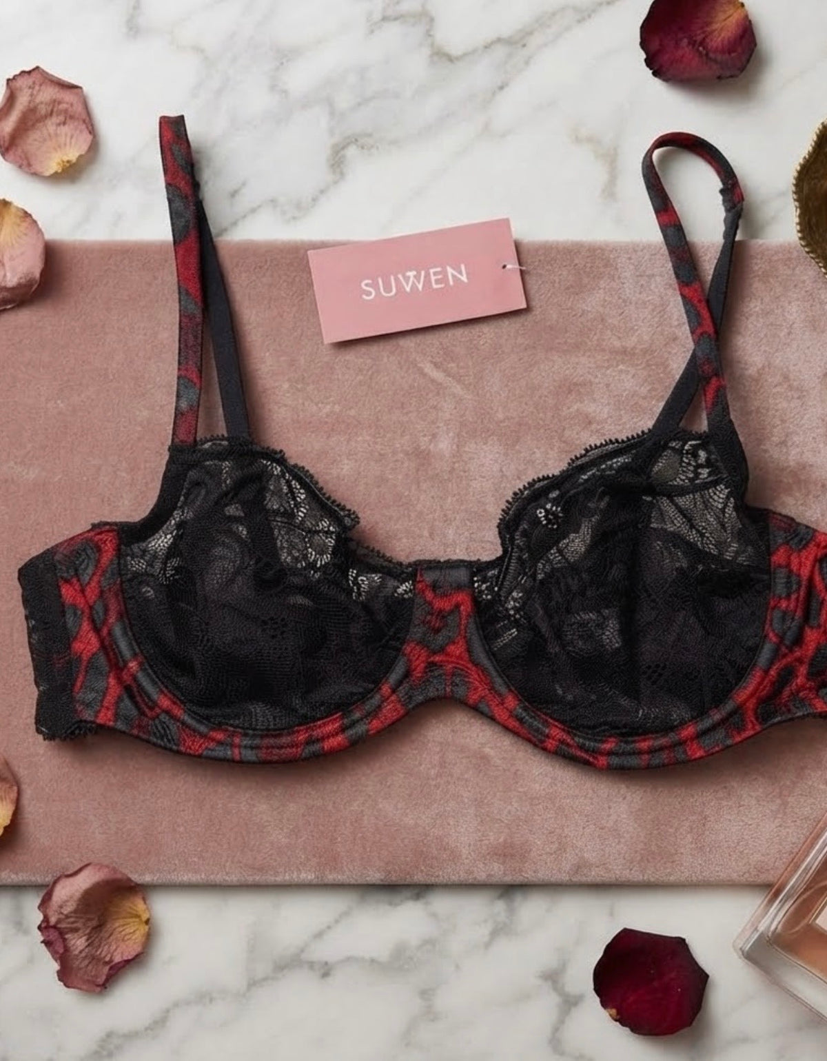 🇹🇷SUWEN rouge noir léopard 🖤❤️