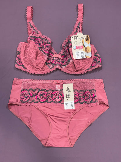 Ensemble playtex rose florale
