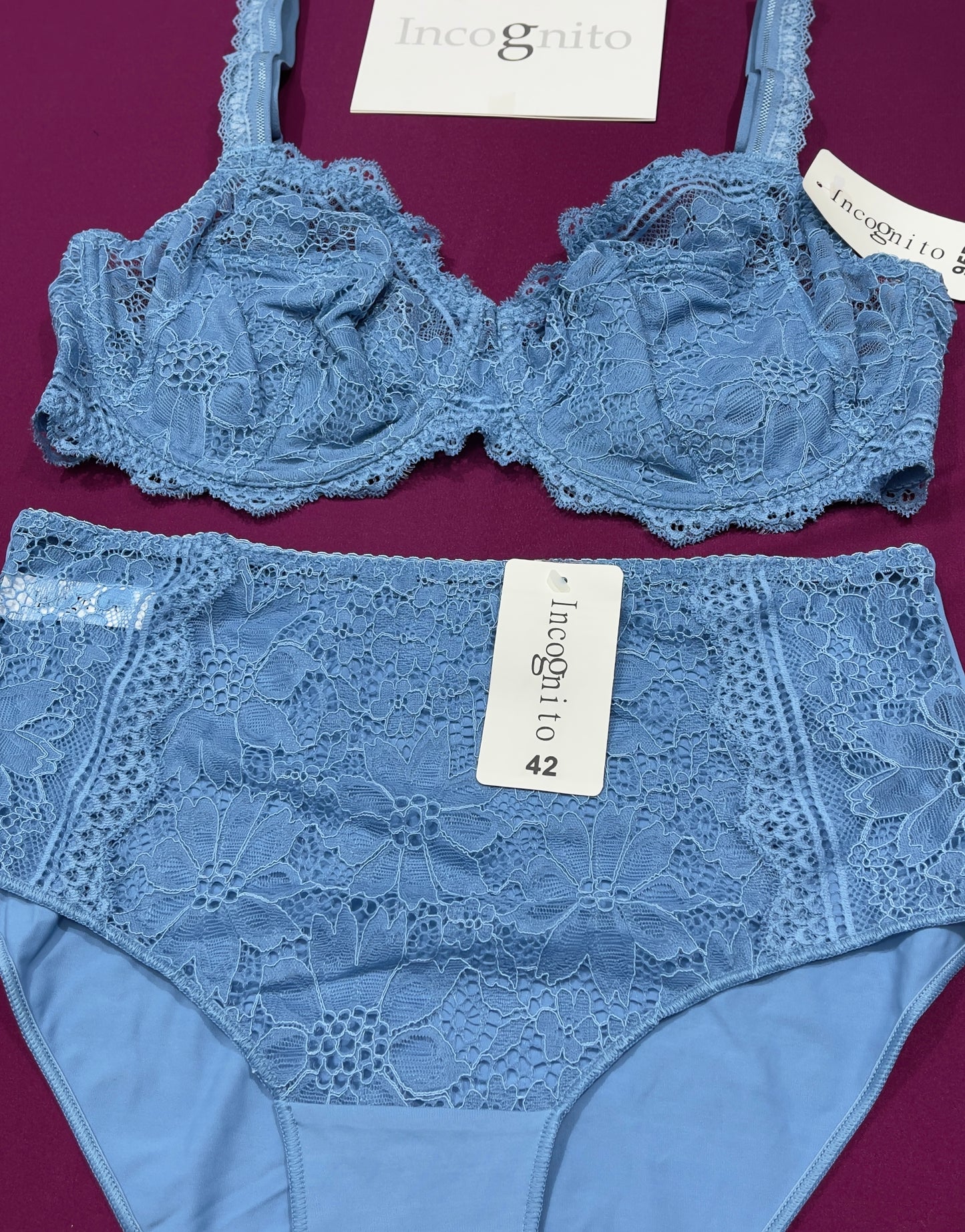 Ensemble Incognito bleu ciel