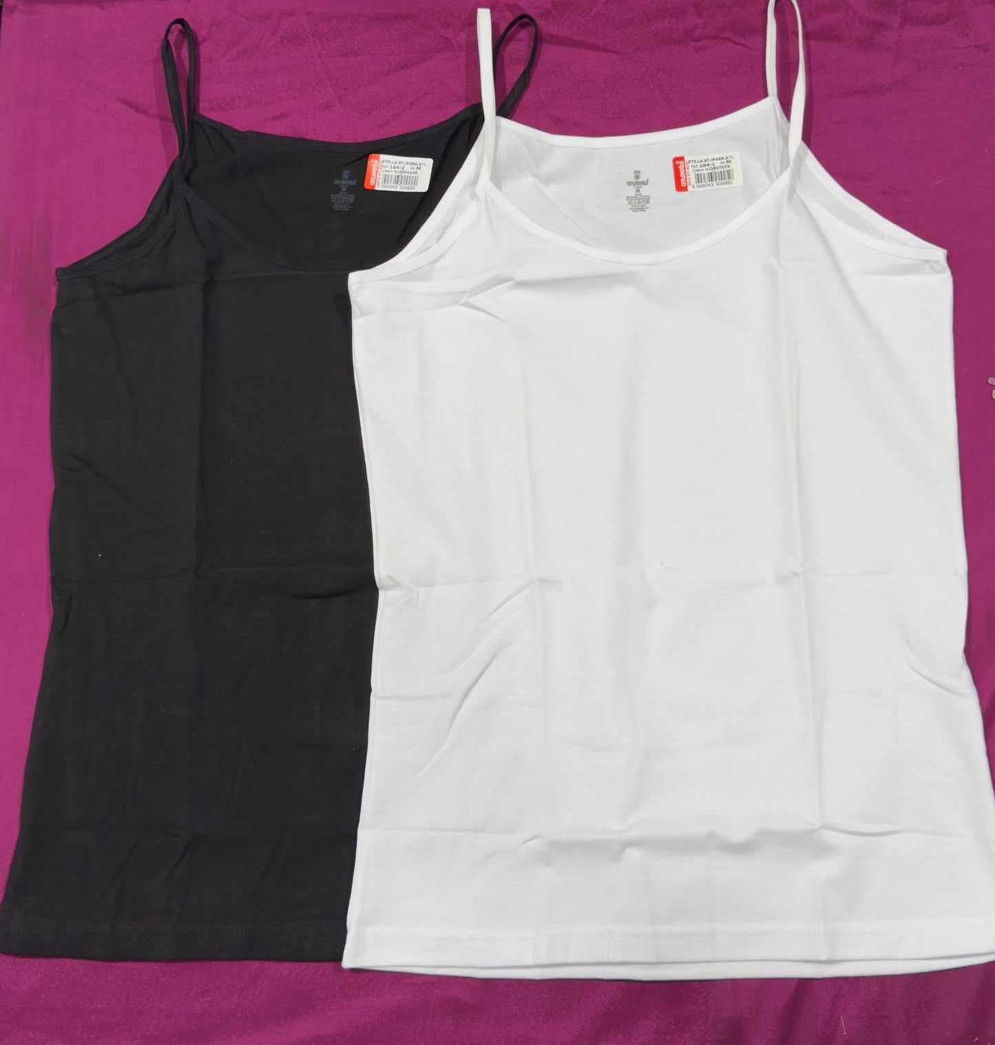 Bustier à bretelles coton