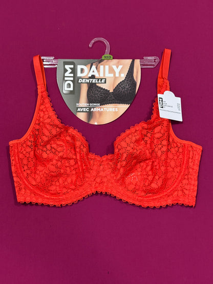 🇫🇷Dim dentelle florale rouge 🔥