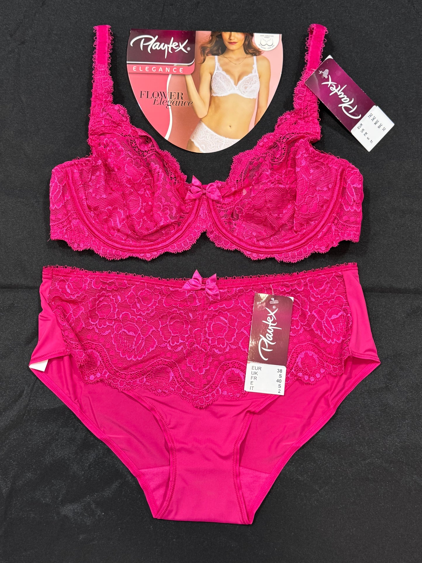 Ensemble playtex rose fushia