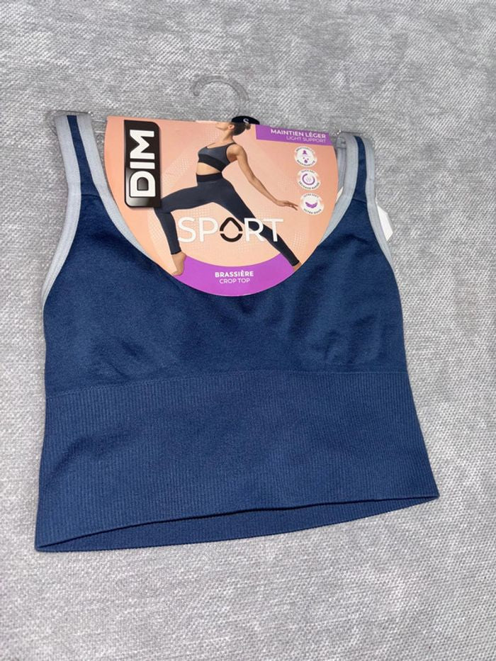 Brassière sport croisé