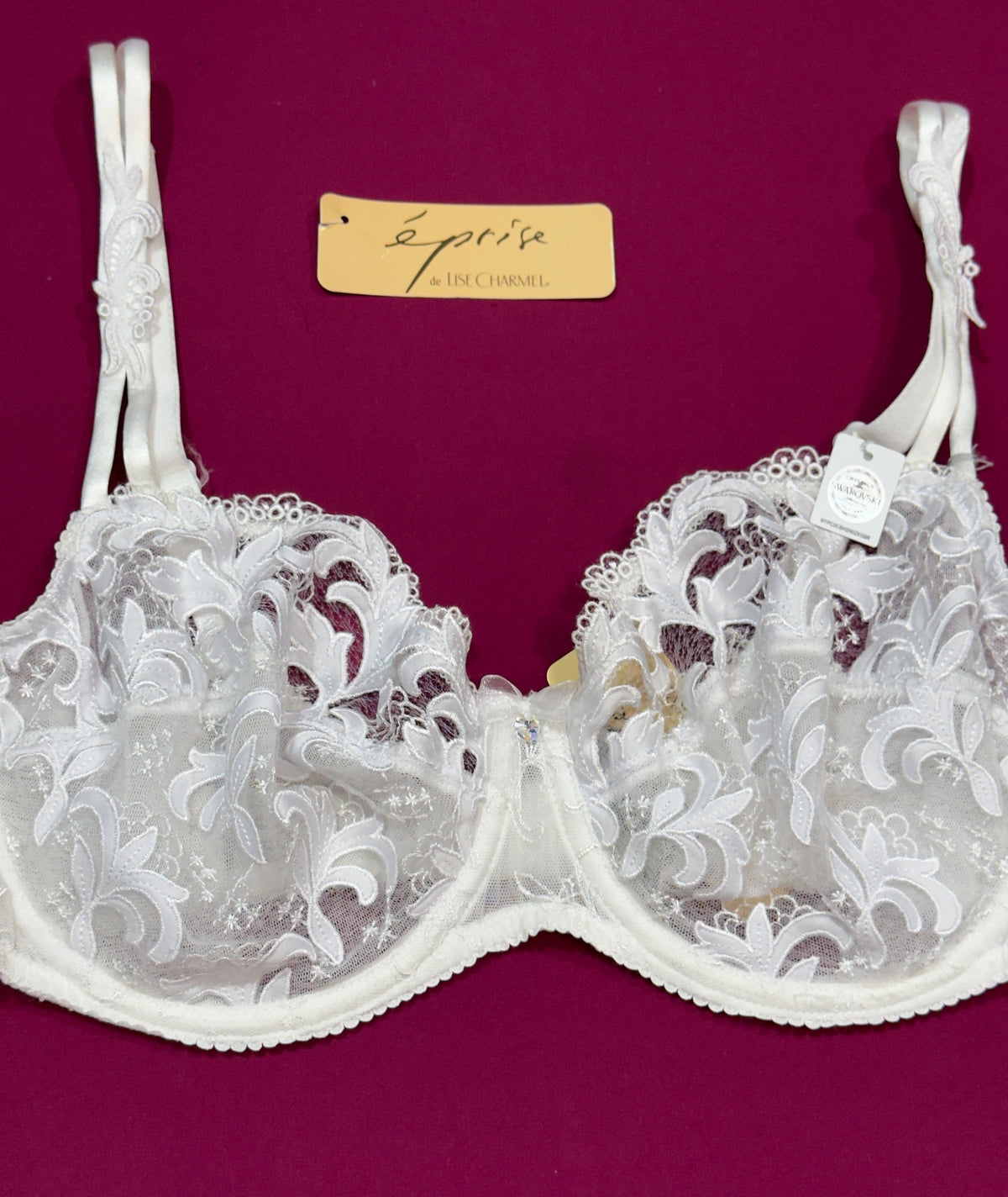 🇫🇷Lise charmel blanc dentelle brodé 🤍