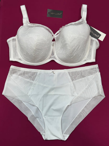 Ensemble sea Luna blanc éponge léger