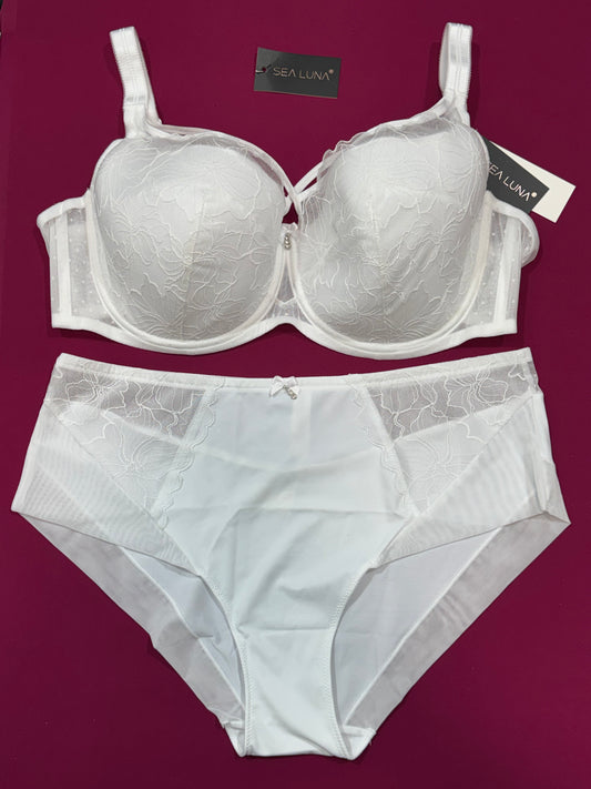 Ensemble sea Luna blanc éponge léger