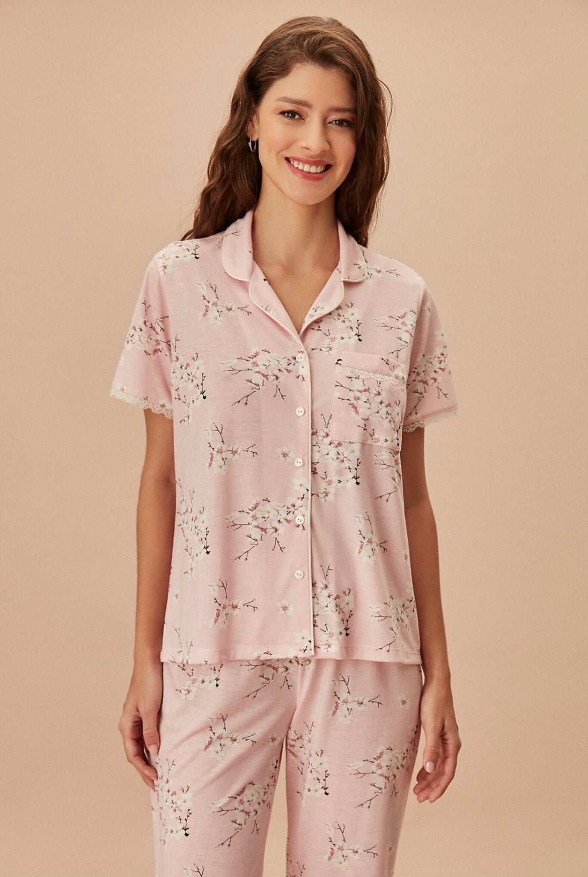 🇹🇷Jolie Pyjama SUWEN rose à fleurs 🌸