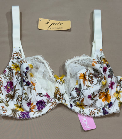 Antigel lise charmel blanc à fleurs