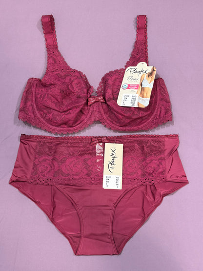 Ensemble playtex rouge carmin