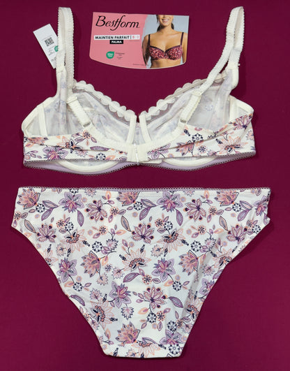 🇫🇷Bestform Palma Blanc à fleurs🪻