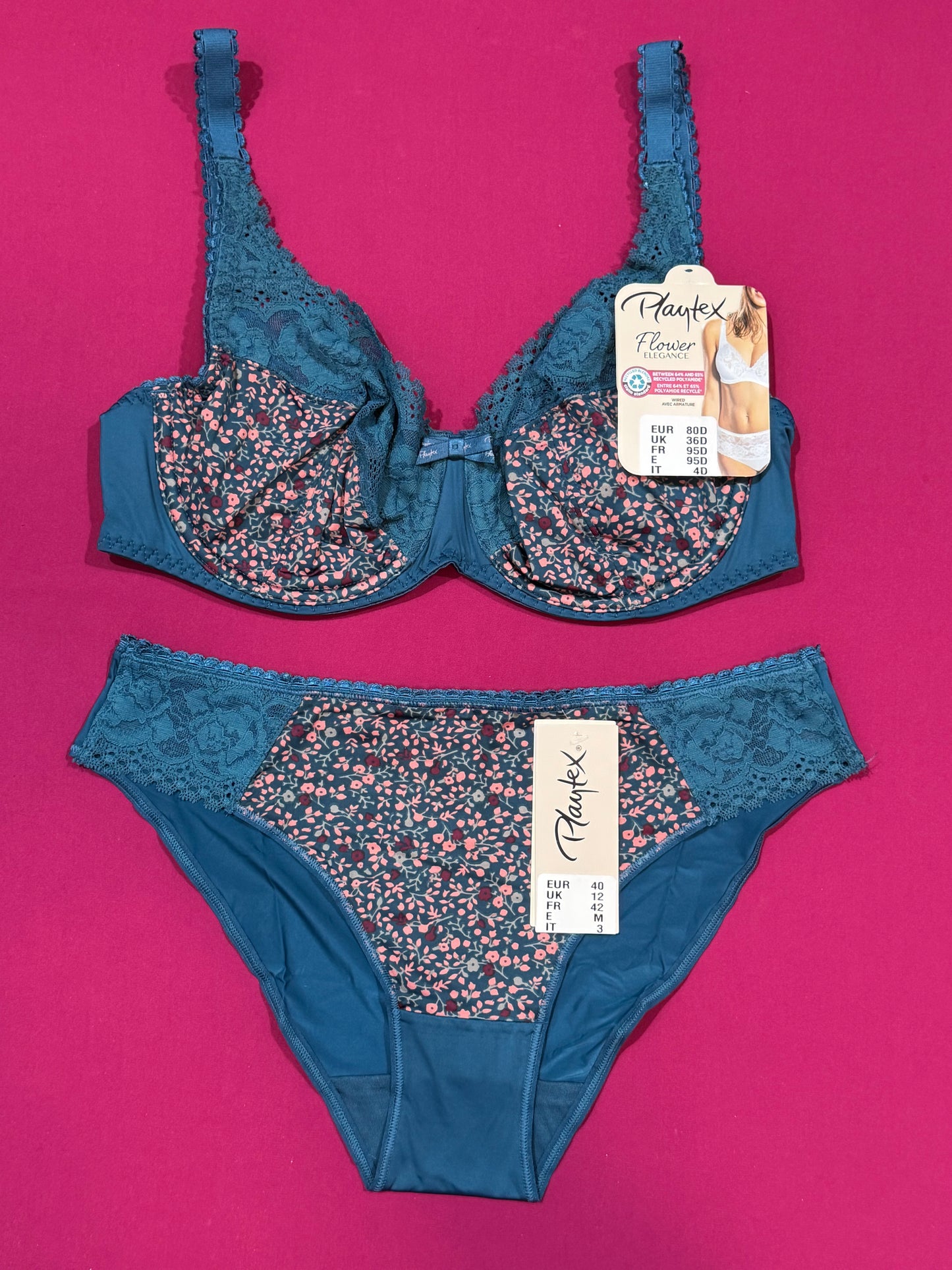 Ensemble playtex vert imprimé
