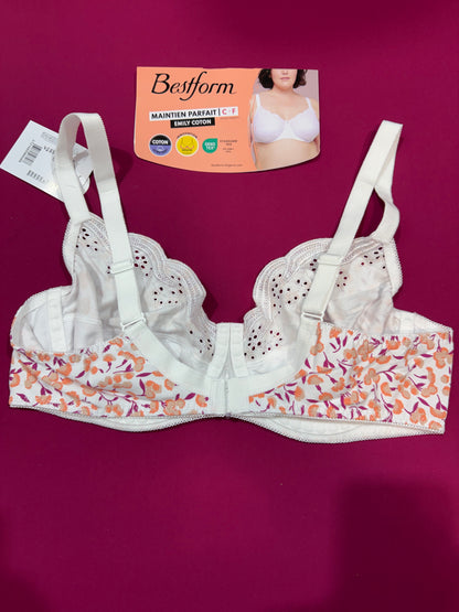 Emily coton blanc à fleurs