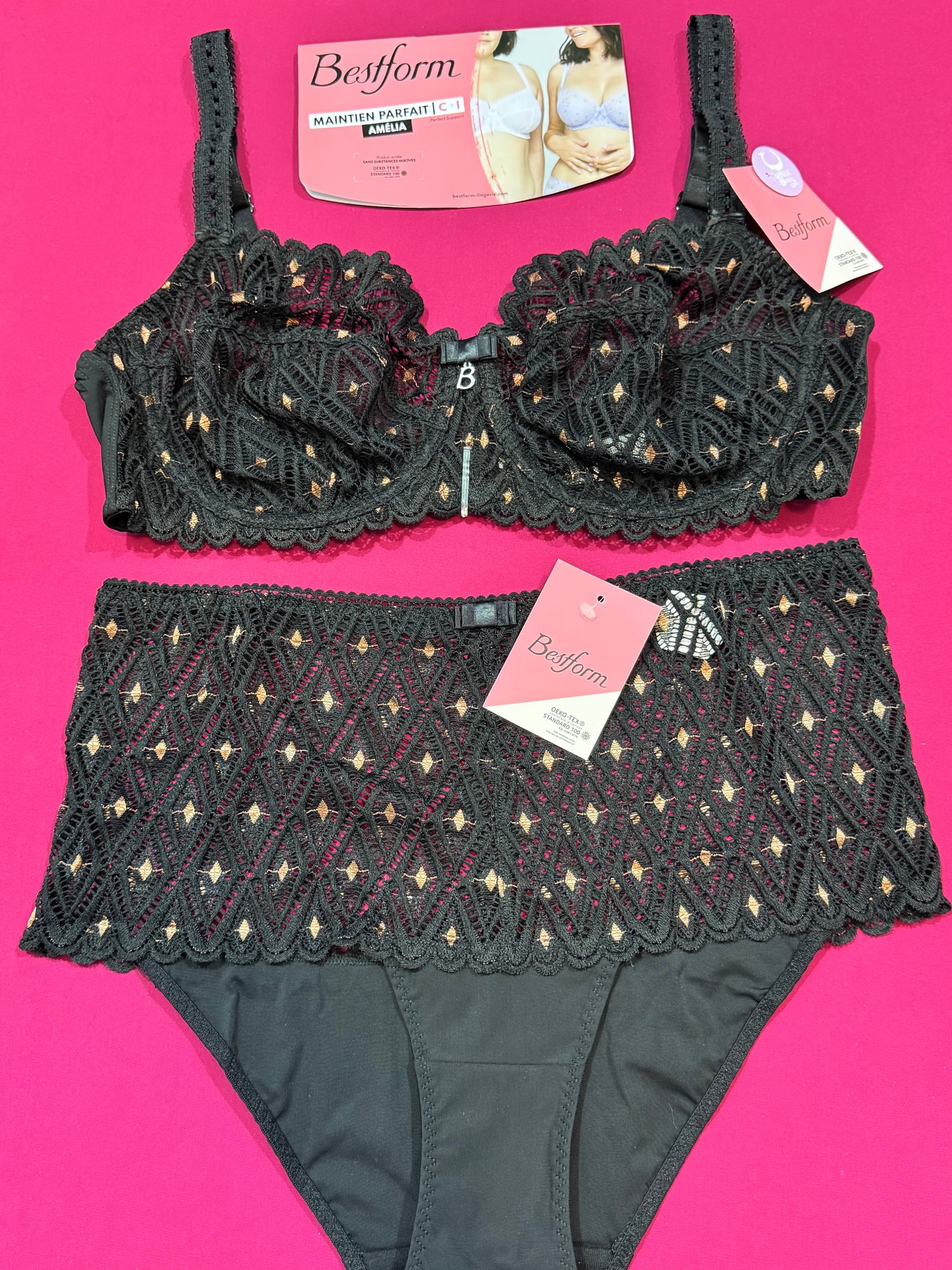 Ensemble Bestform Amélia noir 🖤