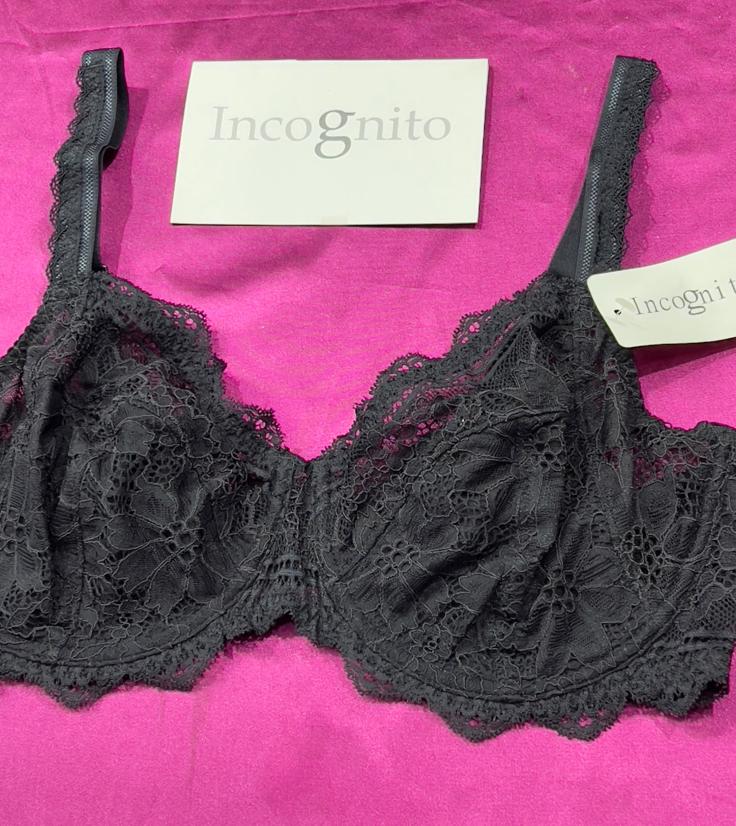 Soutien incognito noir en dentelle 🖤