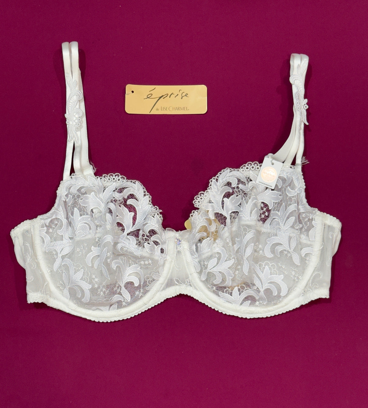 🇫🇷Lise charmel blanc dentelle brodé 🤍