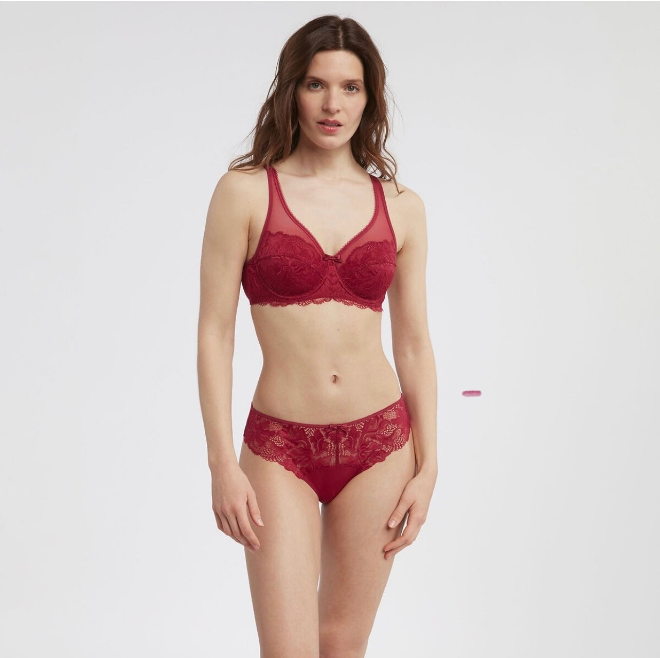 ENSEMBLE DIM GENEROUS ESSENTIEL BORDEAUX
