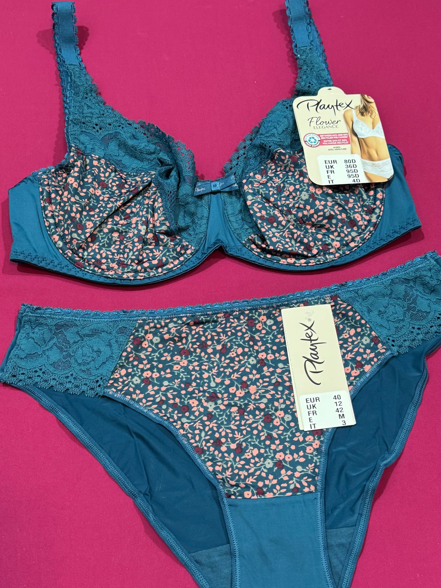 Ensemble playtex vert imprimé